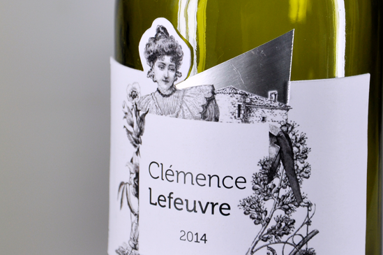 packaging graphique bouteille de vin