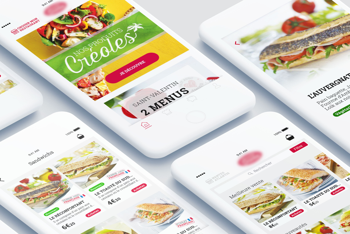 application mobile restaurant