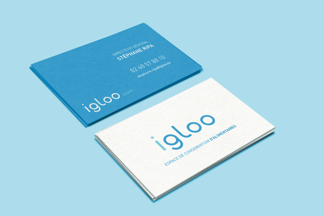 carte de visite igloo recto verso