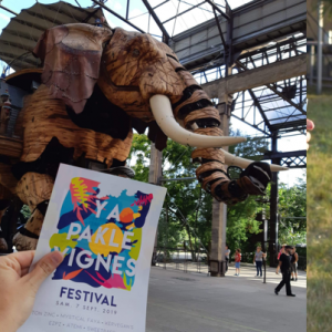 Flyer Yapaklevigne avec éléphant de Nantes en arrière plan