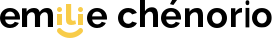 Logo emilie chénorio jaune designer graphique