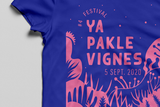 mockup t-shirt violet festival