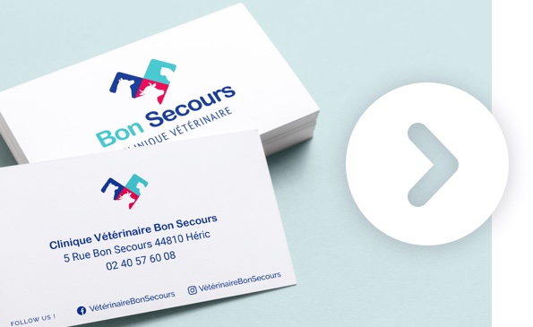 Carte de visite clinique veterinaire bon secours