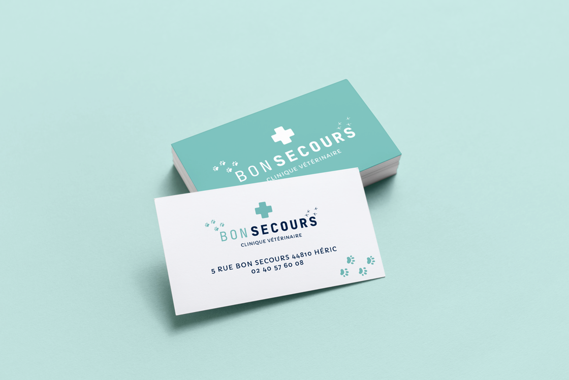 Carte de visite clinique veterinaire bon secours