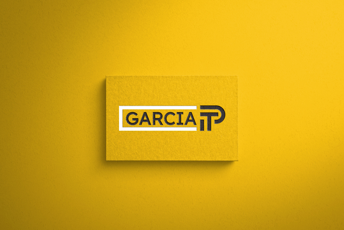 Logo carte Garcia TP sur fond jaune